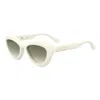 Moschino Sunglasses Cat Eye Full Rim, Pink Frame And Pink Lens Mos163/s035ju1 In White