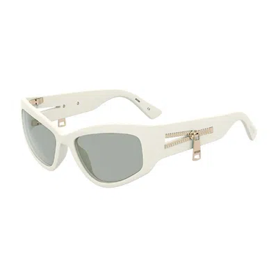 Moschino Sunglasses Cat Eye Full Rim, Red Frame And Grey Lens Mos158/s0c9air In Multi