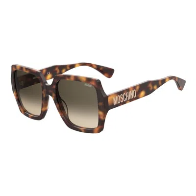 Moschino Square-frame Sunglasses In Transparent