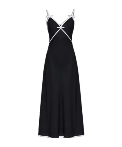 Moschino Suspender Dress In White