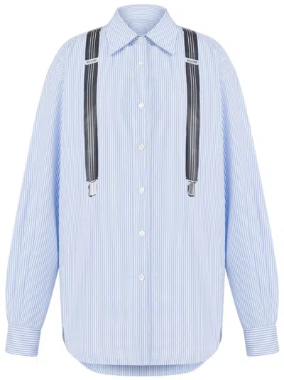 MOSCHINO SUSPENDERS-PRINT SHIRT