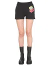Moschino Relaxed Fit Sweat Shorts In Black
