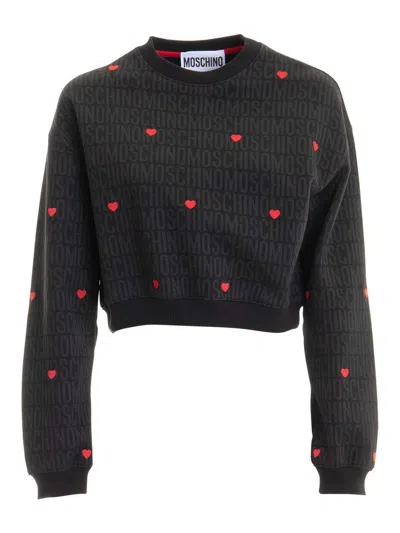 Moschino Sweater In Black