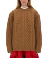 Moschino Couture Oversize Fit Jersey In Brown