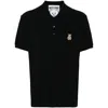 Moschino Black Cotton Polo Shirt In Black