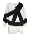 Moschino Chic Knit Dress For Women In Soft Mohair Blend In Black