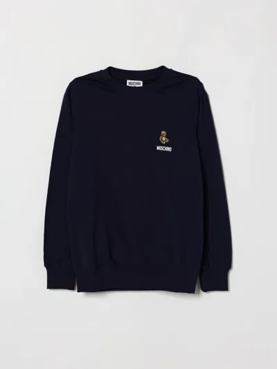 Moschino Sweater Kids Color Navy In Black