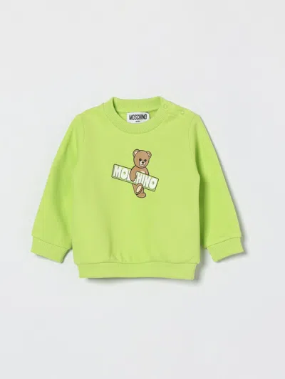 Moschino Kids' セーター  ボーイ カラー グリーン In Green