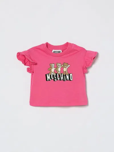 Moschino Babies' セーター  ボーイ カラー アザレア In Multi
