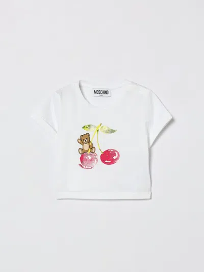 Moschino Babies' セーター  ボーイ カラー ホワイト In Multi