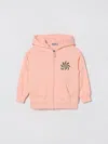 Moschino Kids' セーター  ボーイ カラー ピンク In Pink