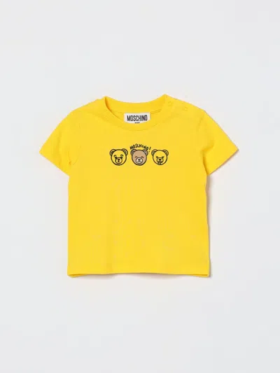 Moschino Babies' Tシャツ  ボーイ カラー イエロー In Yellow