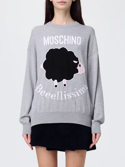 MOSCHINO SWEATER MOSCHINO COUTURE WOMAN COLOR GREY,435410020