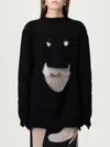 Moschino Couture Black Wool Sweatshirt In Black
