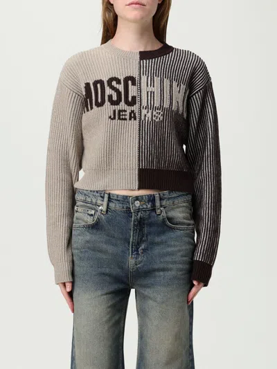 Moschino Sweater  Jeans Woman Color Brown In Multi