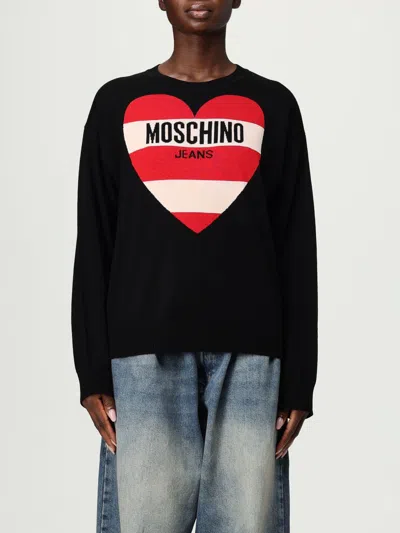 MOSCHINO SWEATER MOSCHINO JEANS WOMAN COLOR WHITE,H29733001