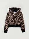 Moschino Teddy-print Zip-fastening Hoodie In Black