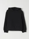 Moschino Cotton Sweatshirt Hoodie W/logo In Schwarz