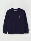 Moschino Teddy Bear-embroidered Sweatshirt In Blue