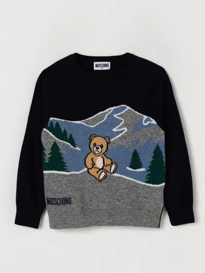 Moschino Sweater  Kids Color Blue In Black