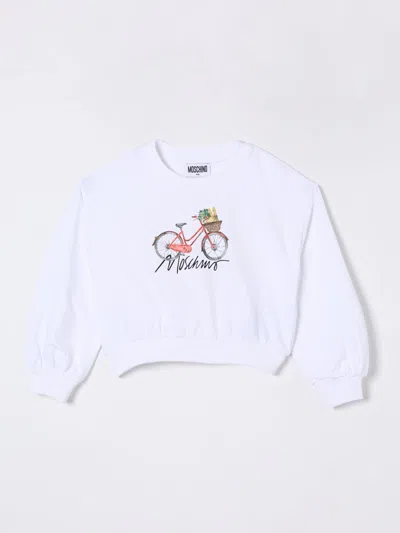 MOSCHINO SWEATER MOSCHINO KIDS COLOR WHITE,G80054001