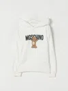 Moschino Teddy-print Hooded Top In White