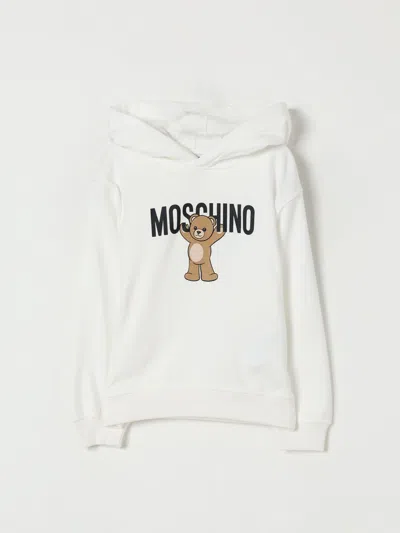 MOSCHINO SWEATER MOSCHINO KIDS COLOR WHITE,436563001