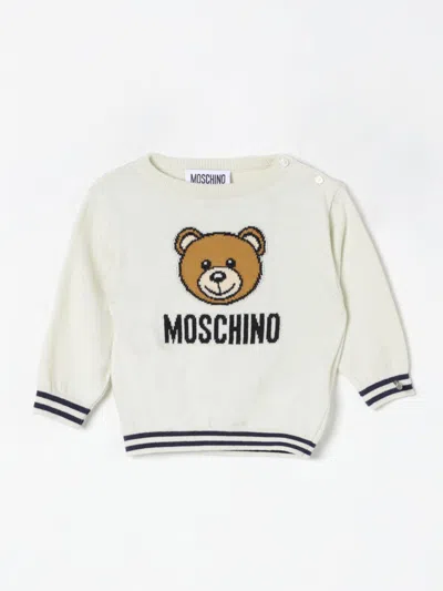 Moschino Babies' Sweater  Kids Color White In Weiss