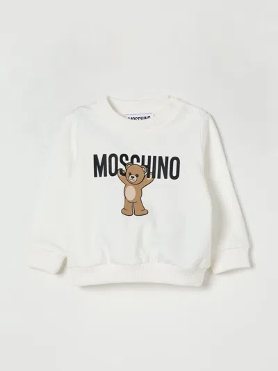 Moschino Babies' Sweater  Kids Color Yellow Cream In White