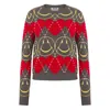 Moschino Wool Blend Pullover Smiley Grey