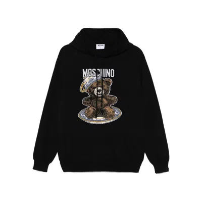 Moschino Long Sleeve Sweatshirt In Black