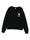 Moschino Teddy Bear-logo Jersey Sweatshirt In Black