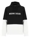 Moschino Logo Hooded Sweatshirt In Black