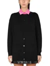 Moschino Couture Cardigan With Logo In Black