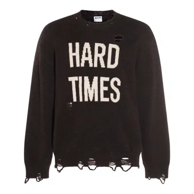 MOSCHINO SWEATERS BROWN