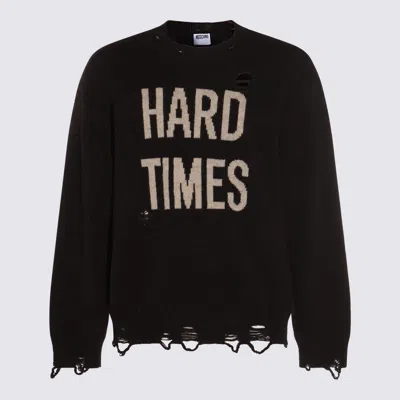 Moschino Sweaters Brown In Black