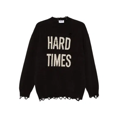 Moschino Sweaters Brown In Black