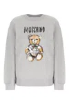 Moschino Oversize Teddy Bear Graphic Print Sweatshirt In Grey