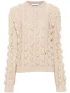 Moschino Wool Blend Sweater In Beige
