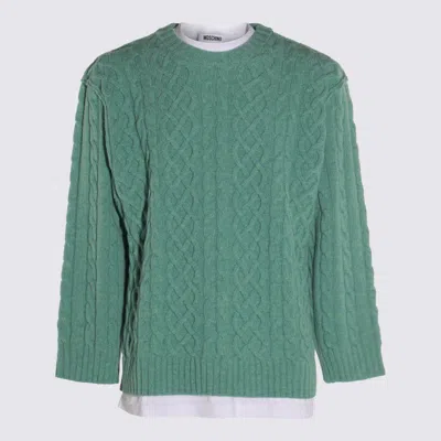 Moschino Sweaters Moss In Green
