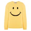Moschino Men Sweater With Embroidery In Yellow