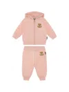 Moschino Sweatpants Set With Sweatshirt In Neutral
