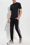 Moschino Men's Sweatpants With Side Taping In Black