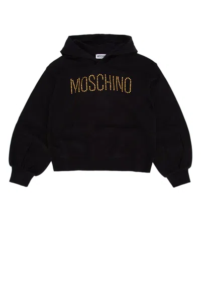 Moschino Kids' Sweatshirt Addition In Neroblack
