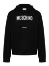 Moschino Printed Organic Cotton Sweatshirt In Black