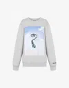 Moschino Grafhic-print Cotton Sweatshirt In Grey