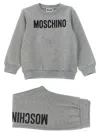 Moschino Sweatshirt + Joggers Set In Gray