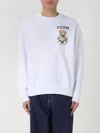 Moschino Couture Drawn Teddy Bear Sweatshirt In White
