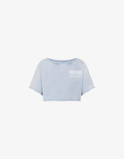 MOSCHINO SWEATSHIRT T-SHIRT WITH PRINT