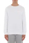 Moschino Sweatshirt With Logo Band In Bianco